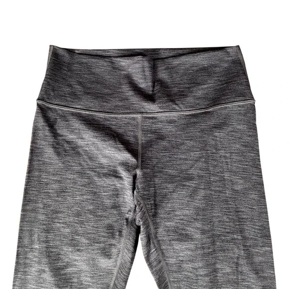 Lululemon Leggings Womens Size 10 Heathered Gray High-Rise Yoga Ankle - Picture 3 of 5